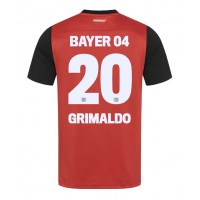 Fotballdrakt Herre Bayer Leverkusen Alejandro Grimaldo #20 Hjemmedrakt 2024-25 Kortermet